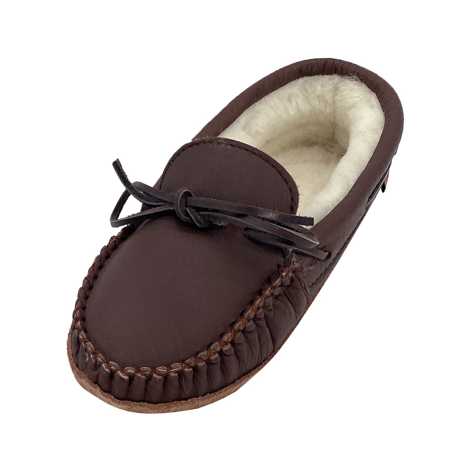 Women's Sheepskin Lined Moccasin Slippers (Clearance - Size 6 & 9 ONLY)